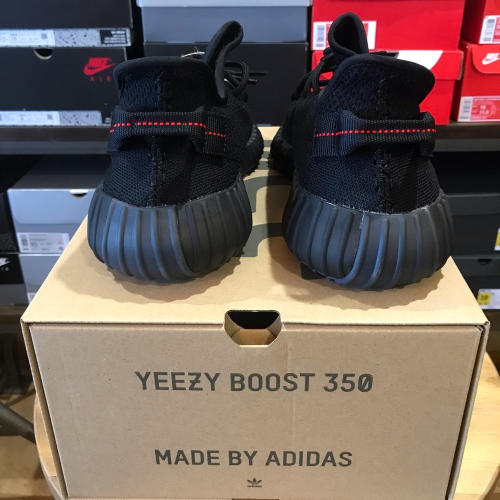 🚨 SOLD ‼️ Adidas Yeezy Boost 350 V2 BLACK RED(BRED) Men’s size 10 - Picture 4 of 8